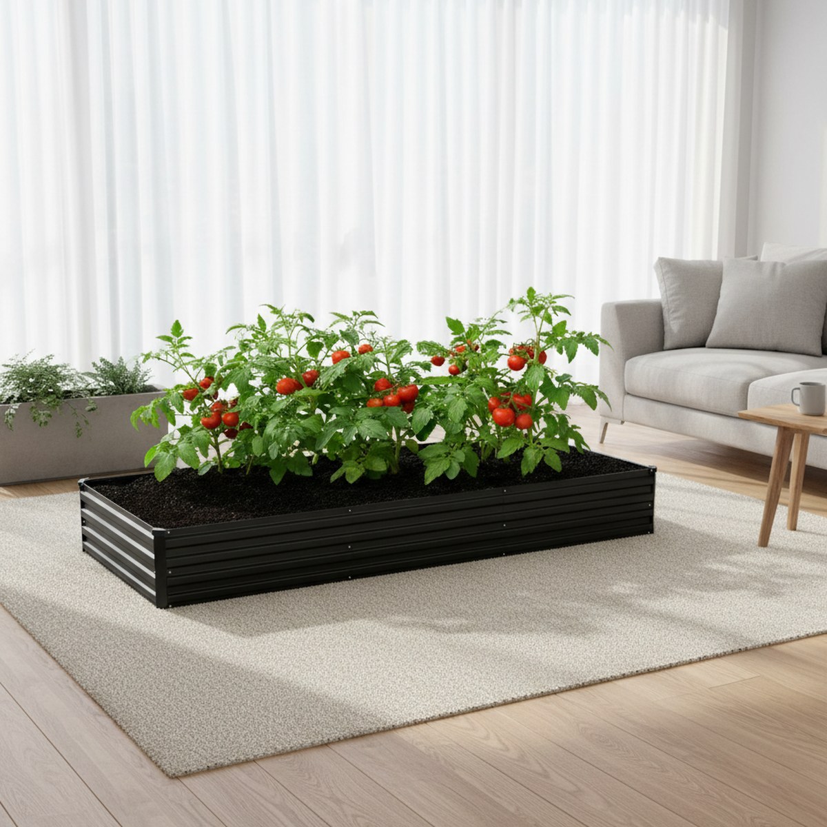 Planter Raised Metal - Galvanized Raised Garden Bed 12x4ft Metal