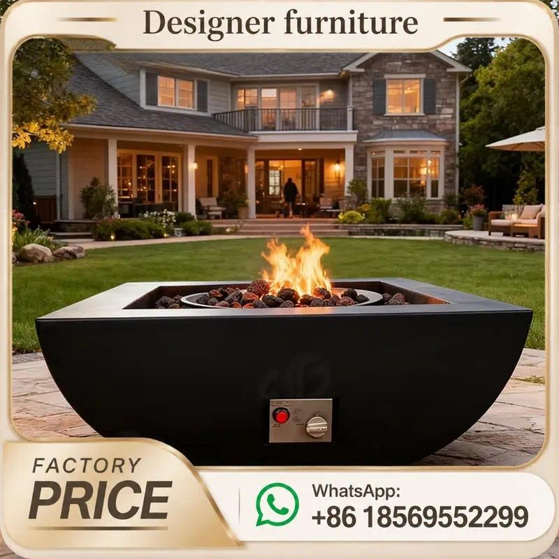 Outdoor Furniture Fire Table - Custom Outdoor Gas Fire Pit Table