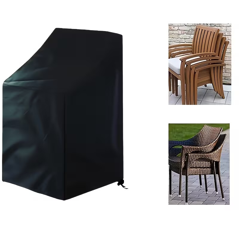 Outdoor Furniture Covers - 1pc Heavy-Duty Stacking Outdoor Chair Cover,Fit