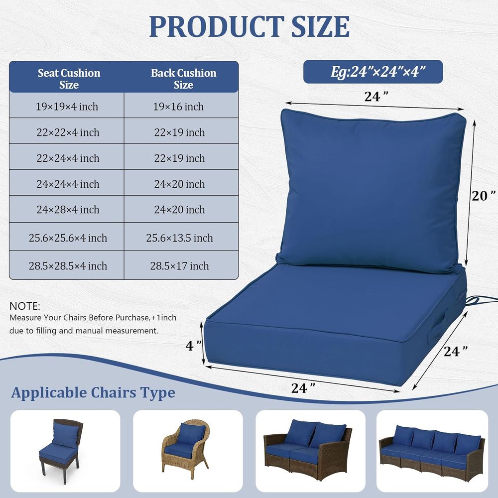 24x24 Outdoor Deep Seat Cushio - Outdoor Furniture Fabric review and price