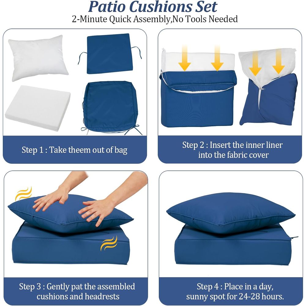 24x24 Outdoor Deep Seat Cushio - Outdoor Furniture Fabric review and price