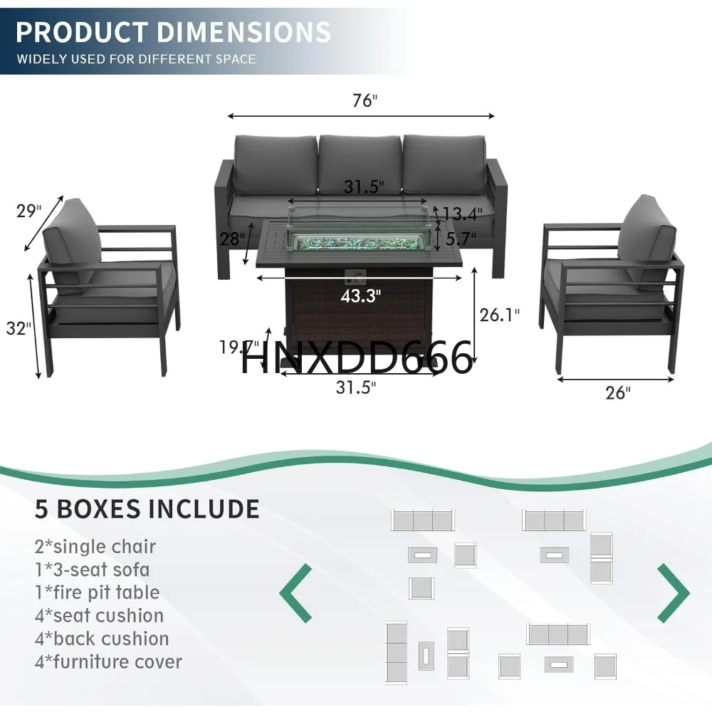 Patio Furniture Set with Fire  - Outdoor Furniture Fire Table review and price