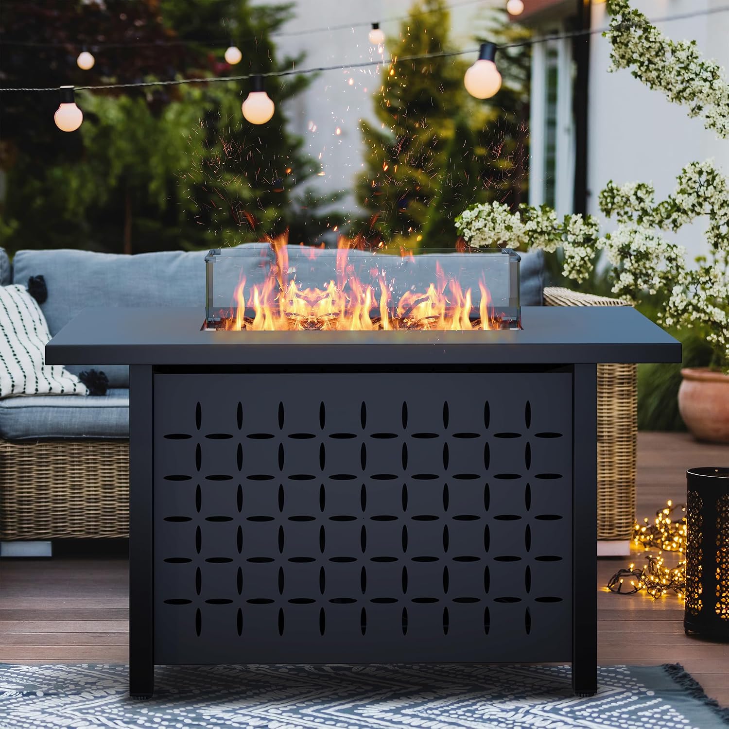 8-Piece Patio Furniture Set wi - Outdoor Furniture Fire Table review and price