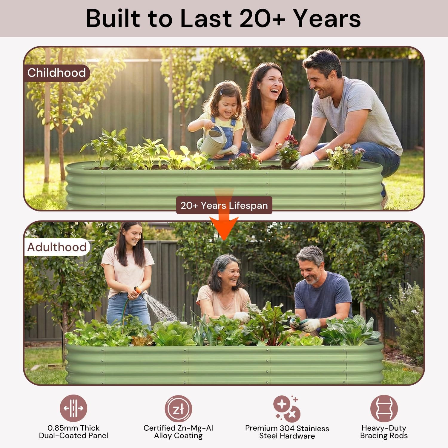 Galvanized Raised Garden Bed 8 - Planter Raised Metal review and price