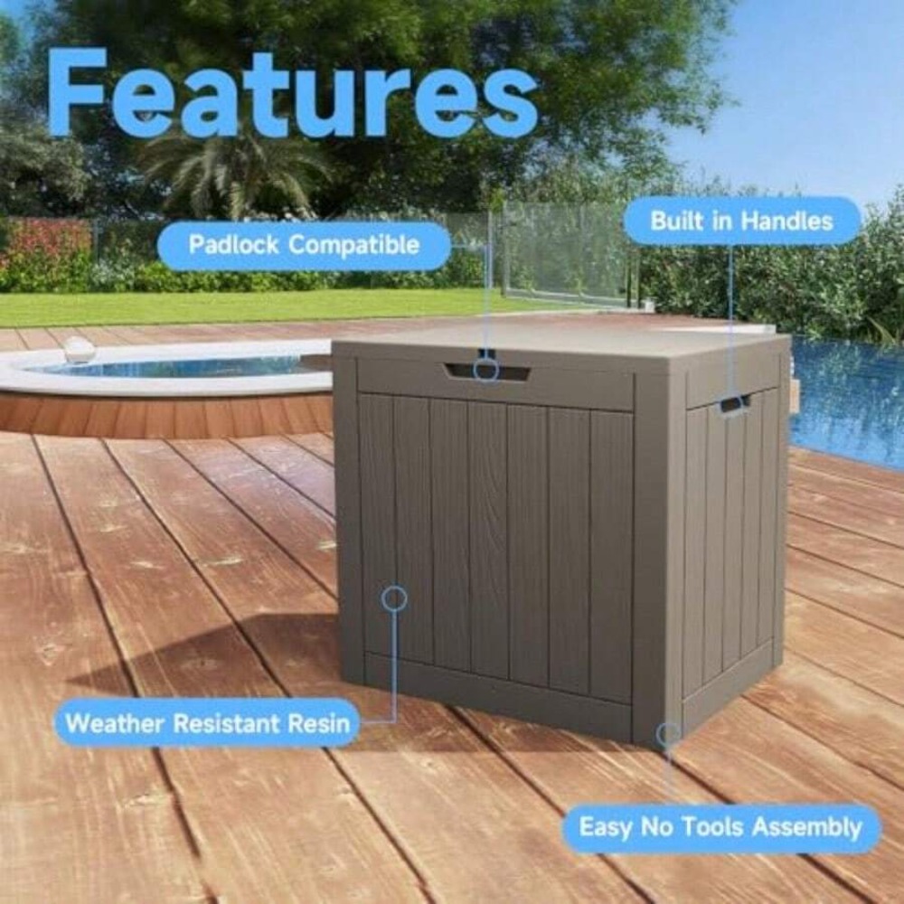 45 Gallon Deck Box Outdoor Sto - Outdoor Furniture Cushion review and price