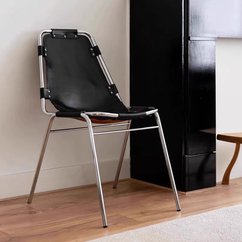 Vintage Leather Dining Chair I - Outdoor Furniture For Cafe review and price