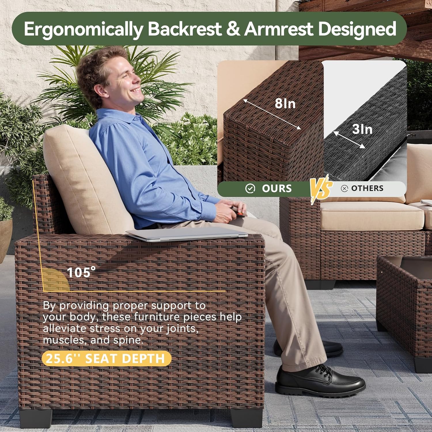 7 Piece Patio Furniture Set wi - Outdoor Furniture Fire Table review and price