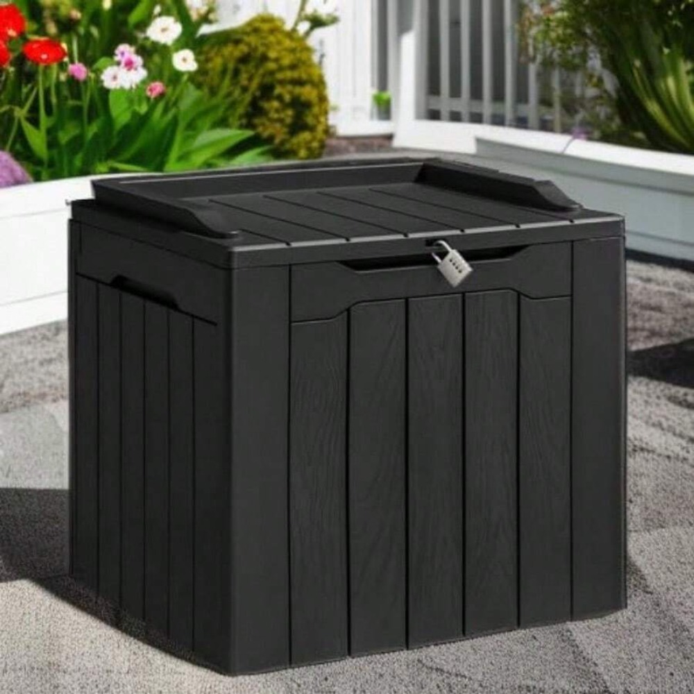 31 Gallon Resin Deck Box Water - Outdoor Furniture Heavy review and price