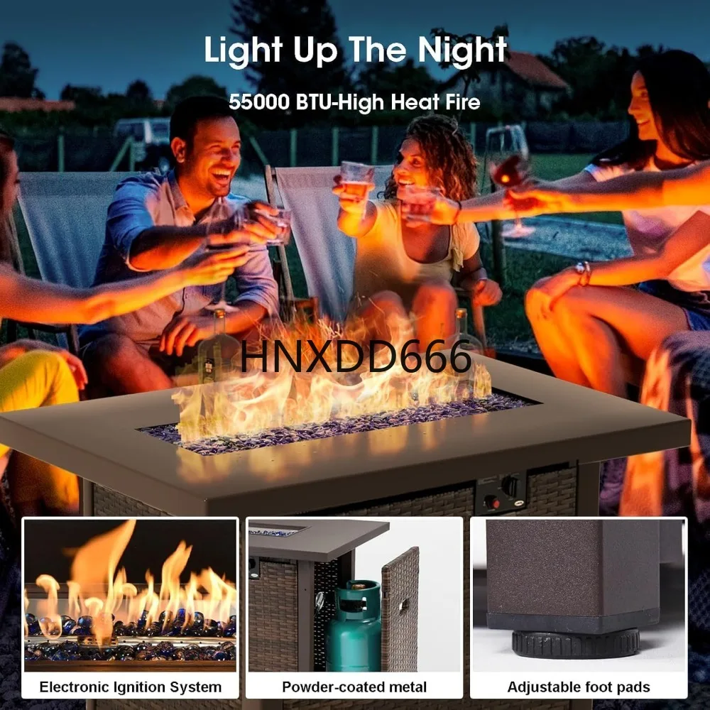 7 Piece Patio Furniture Set wi - Outdoor Furniture Fire Table review and price