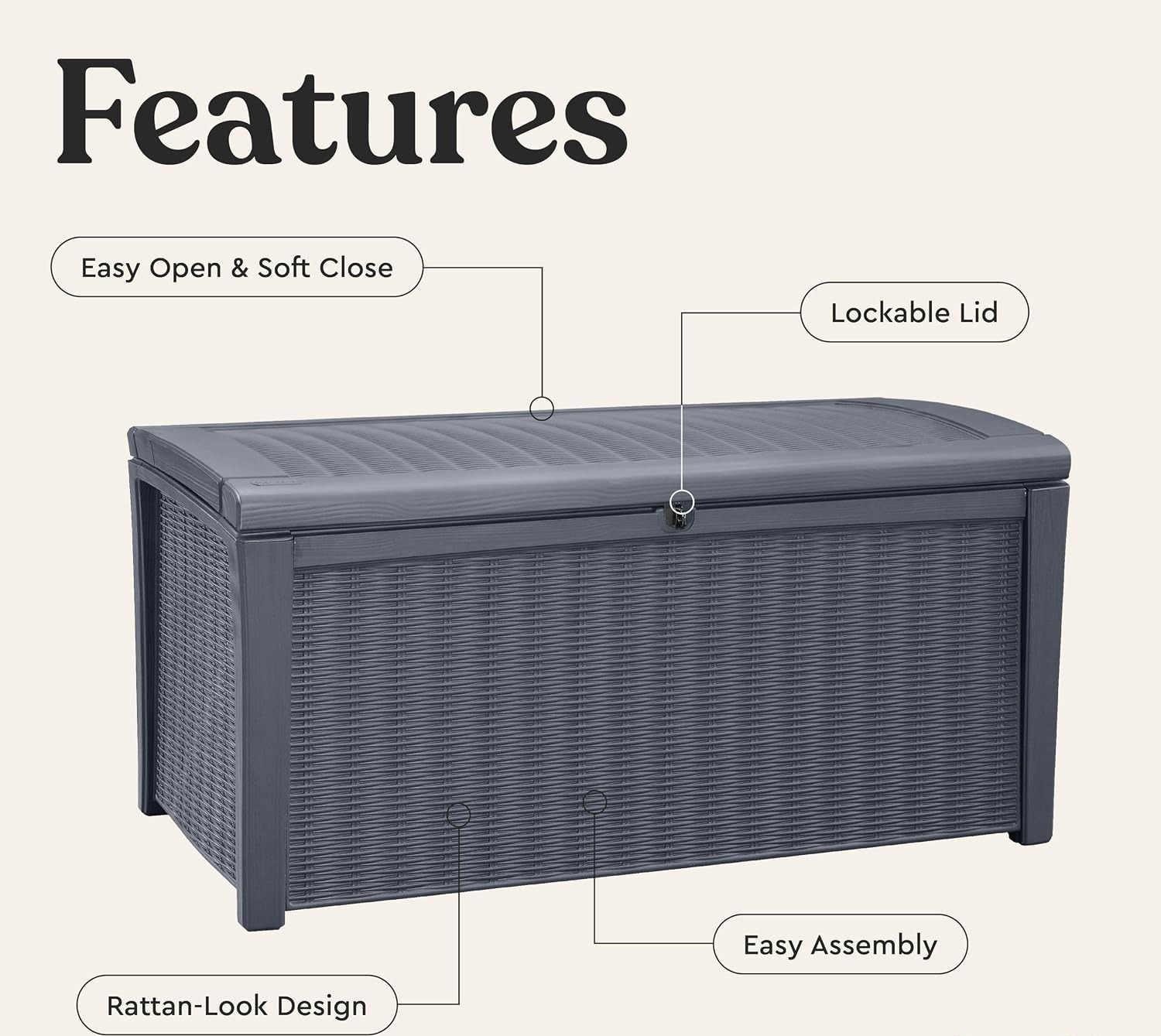 110 Gallon Outdoor Storage Dec - Outdoor Furniture Cushion review and price