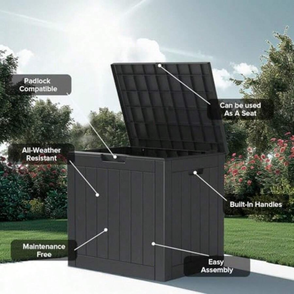 Outdoor Storage Box Resin Wate - Outdoor Furniture Cushion review and price