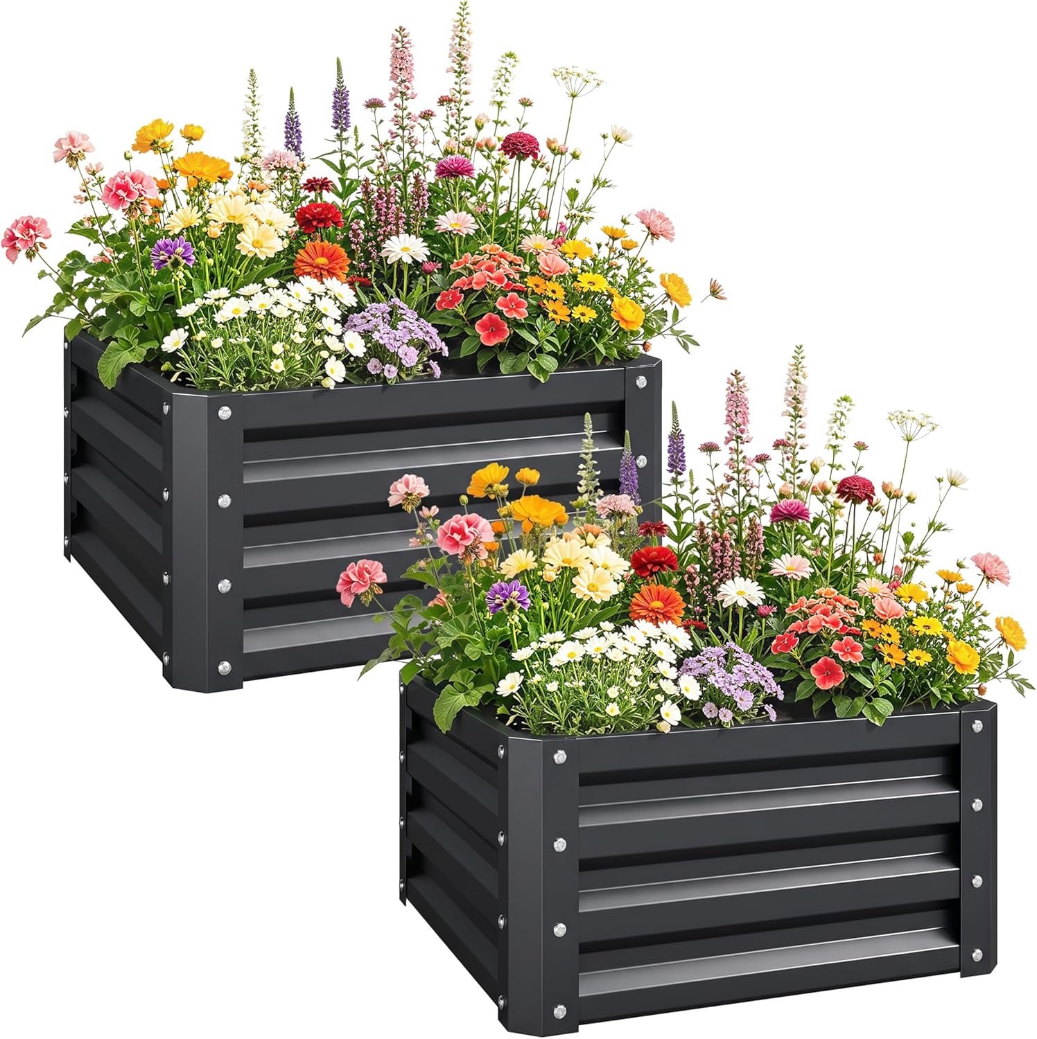 2 Piece Galvanized Raised Gard - Planter Raised Metal review and price