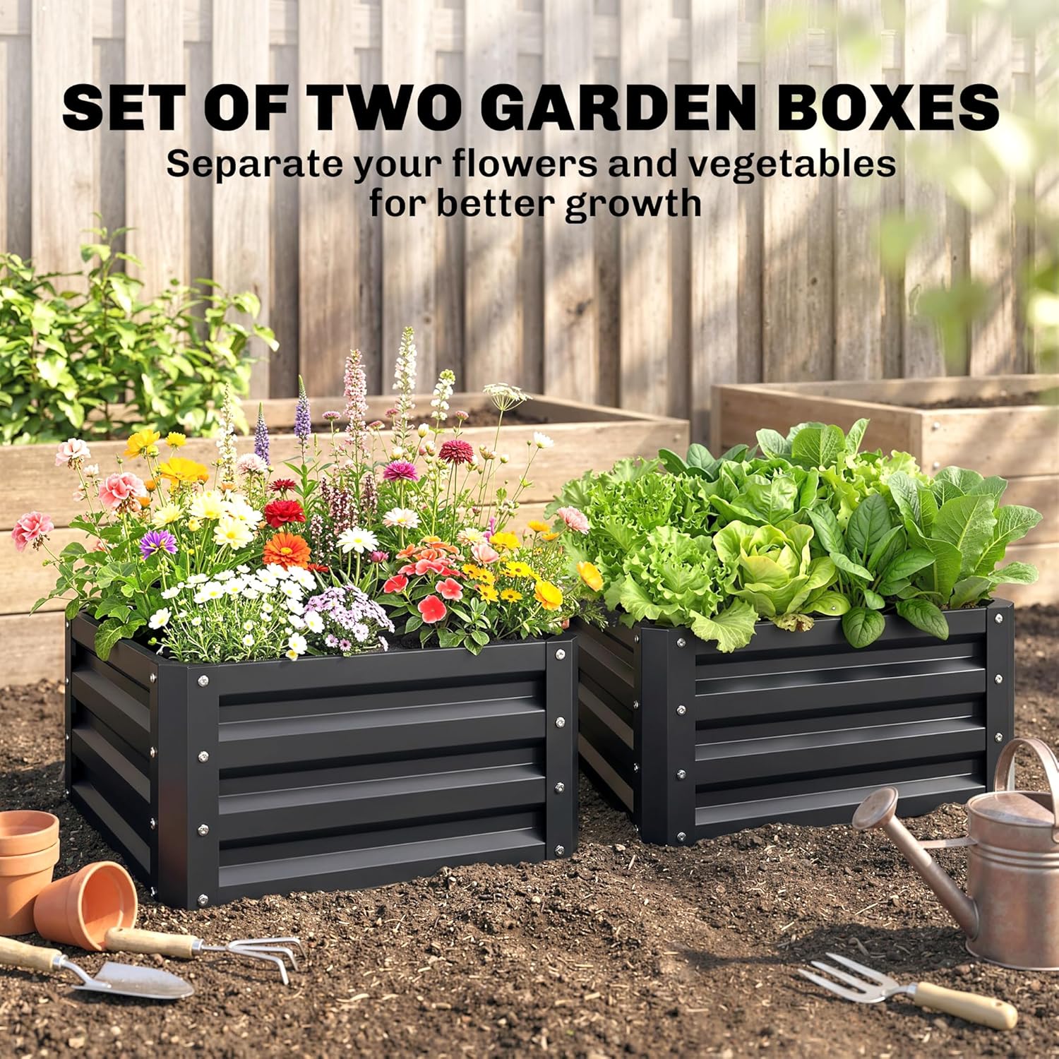 2 Piece Galvanized Raised Gard - Planter Raised Metal review and price