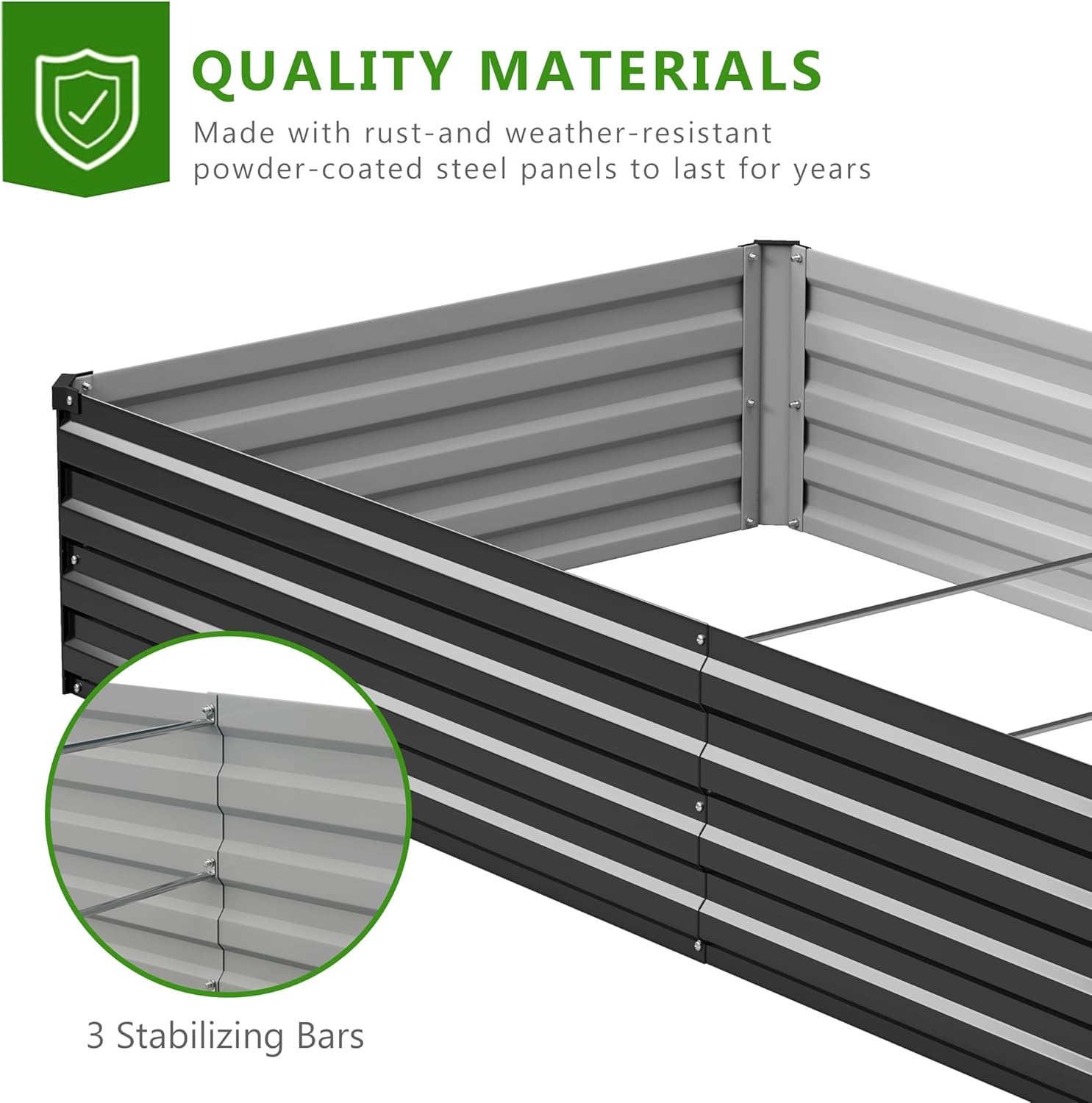 2PCS 10x3x1ft Galvanized Raise - Planter Raised Metal review and price