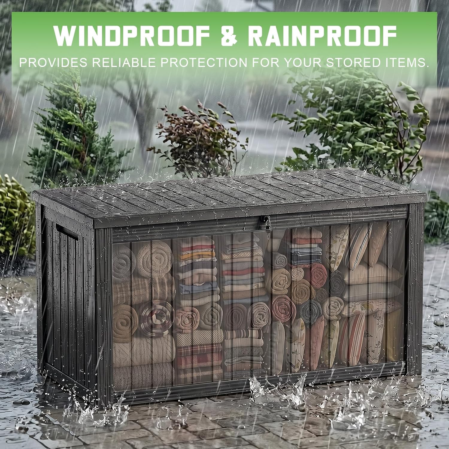 200 Gallon Lockable Resin Deck - Outdoor Furniture Cushion review and price