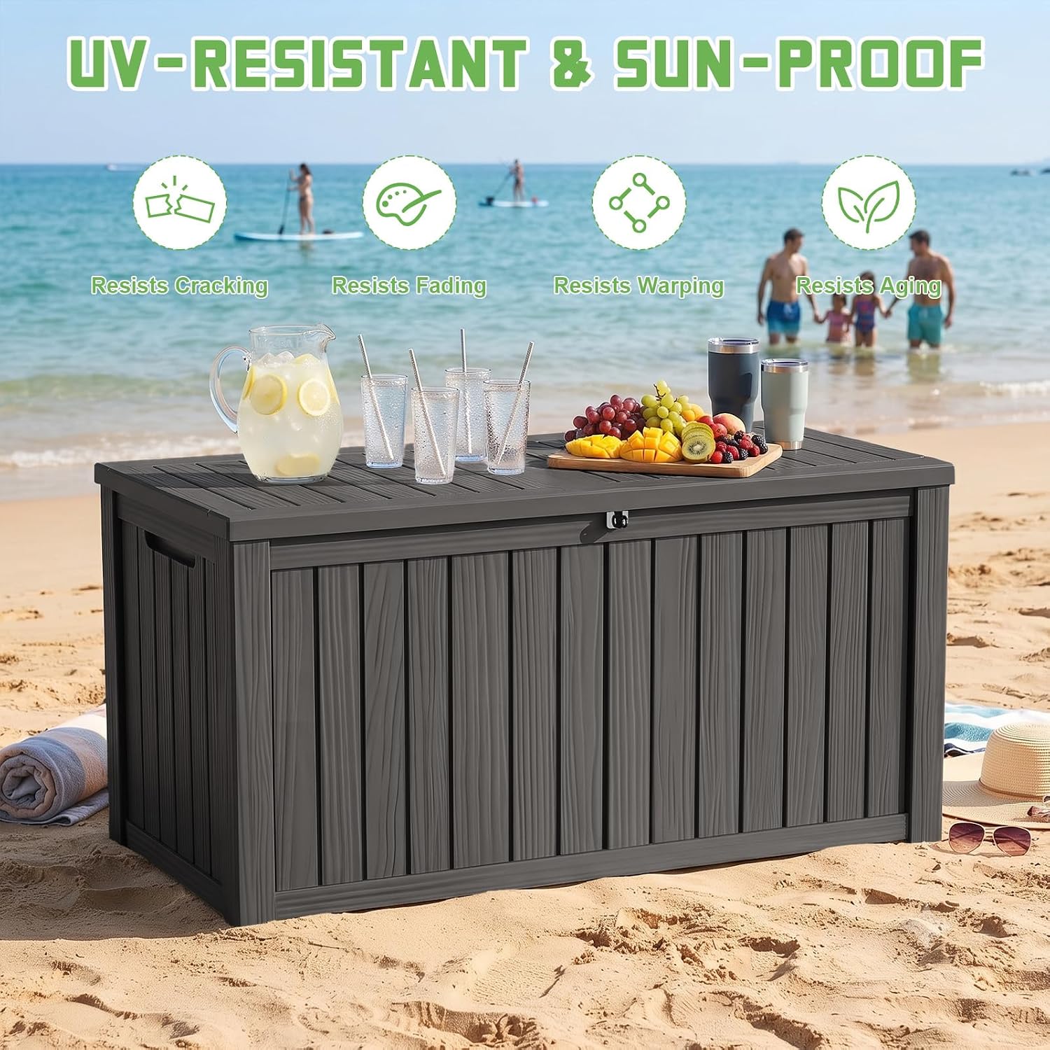 200 Gallon Lockable Resin Deck - Outdoor Furniture Cushion review and price