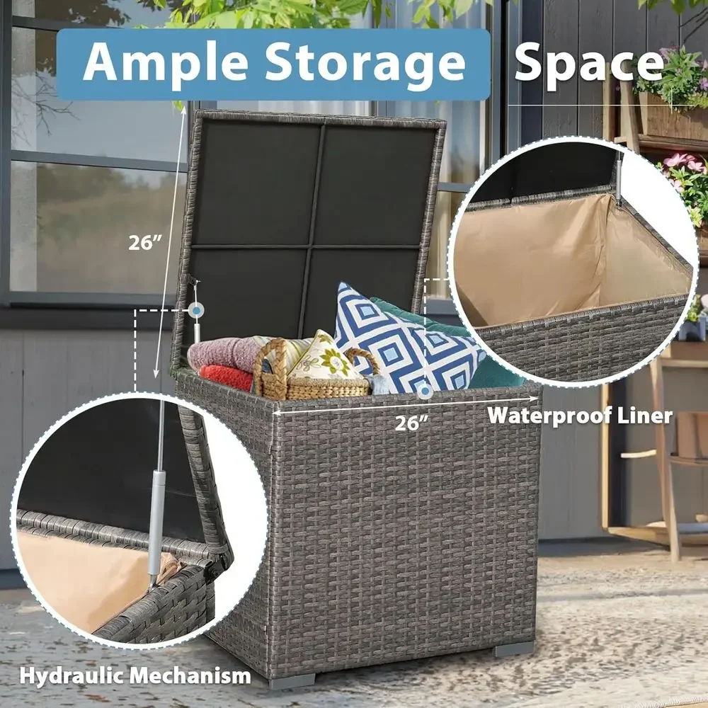 8-Piece Patio Furniture Set wi - Outdoor Furniture Fire Table review and price