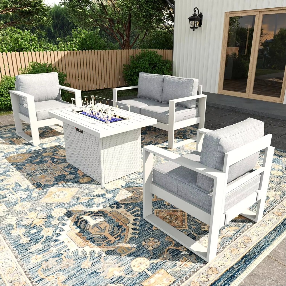Terrace Seat Set Balcony Furni - Outdoor Furniture Fire Table review and price