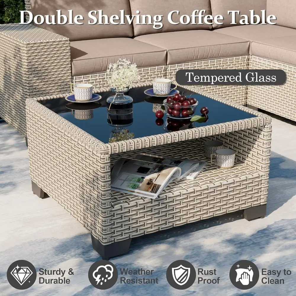 7-Piece Outdoor Patio Furnitur - Outdoor Furniture Fire Table review and price