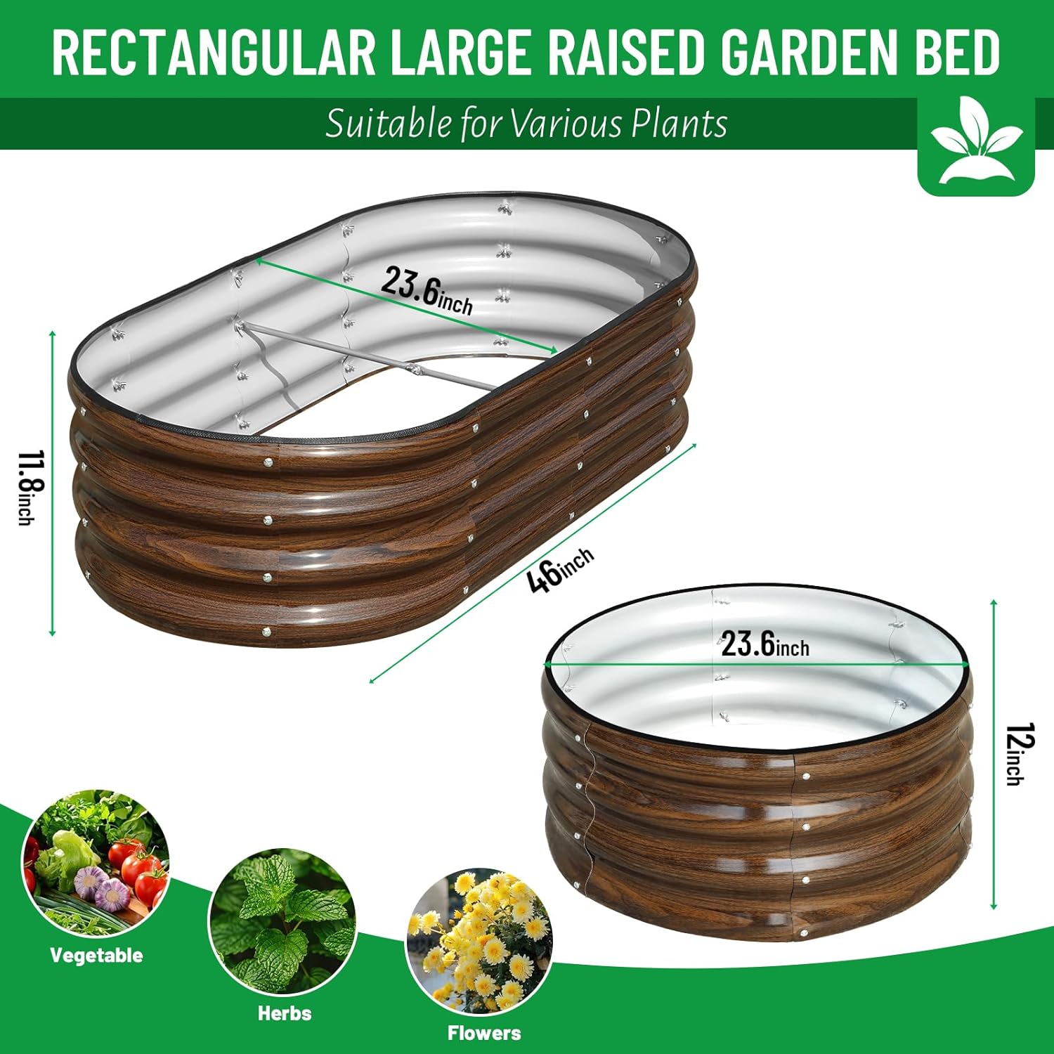 3-Pack Galvanized Steel Raised - Planter Raised Metal review and price