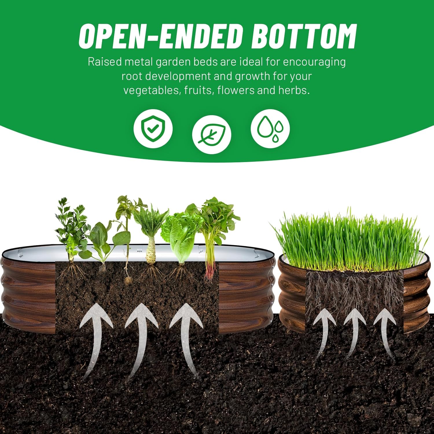 3-Pack Galvanized Steel Raised - Planter Raised Metal review and price