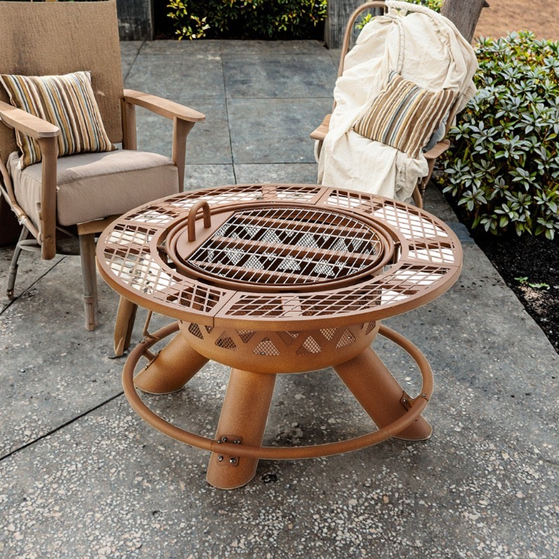 2026 Modern Outdoor Steel Char - Outdoor Furniture Fire Table review and price