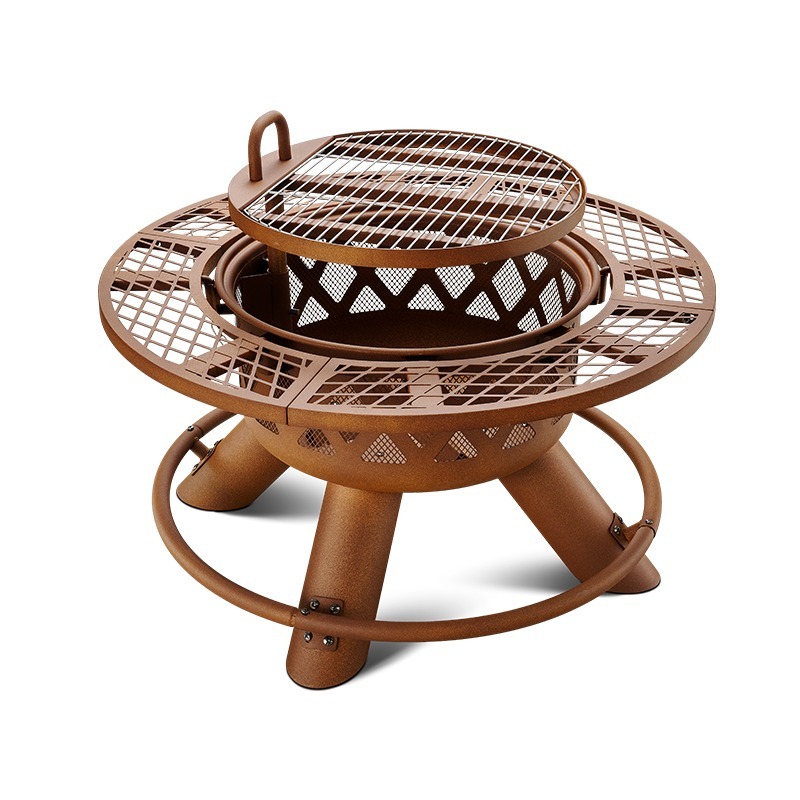 2026 Modern Outdoor Steel Char - Outdoor Furniture Fire Table review and price
