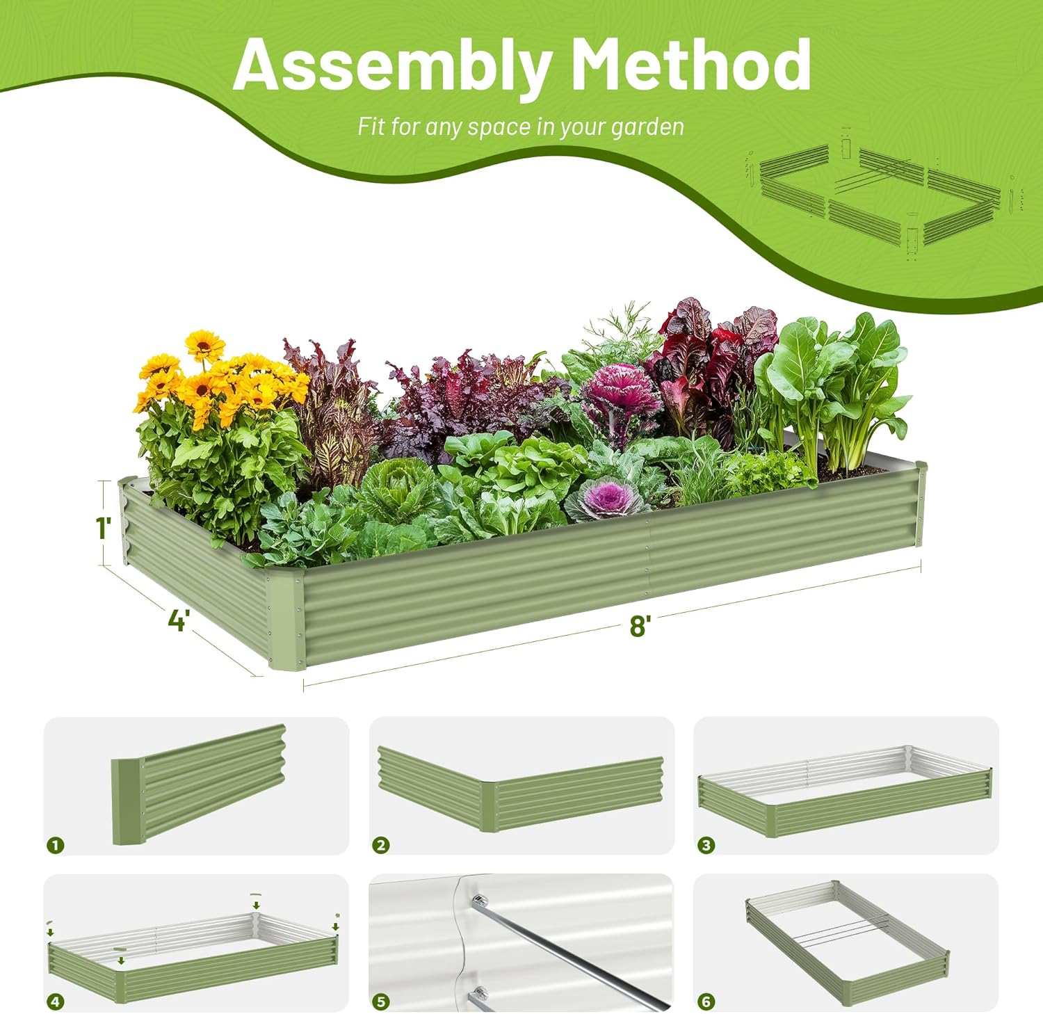 Outdoor Vegetable Gardening Me - Planter Raised Metal review and price