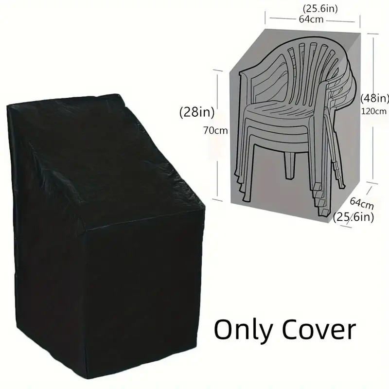 1pc Heavy-Duty Stacking Outdoo - Outdoor Furniture Covers review and price