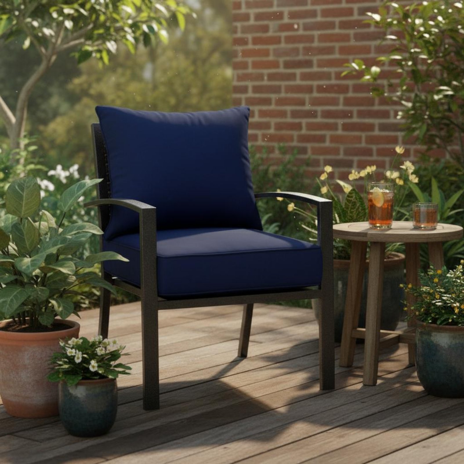 Patio Chair Pad Hidden Closure - Outdoor Furniture Fabric review and price