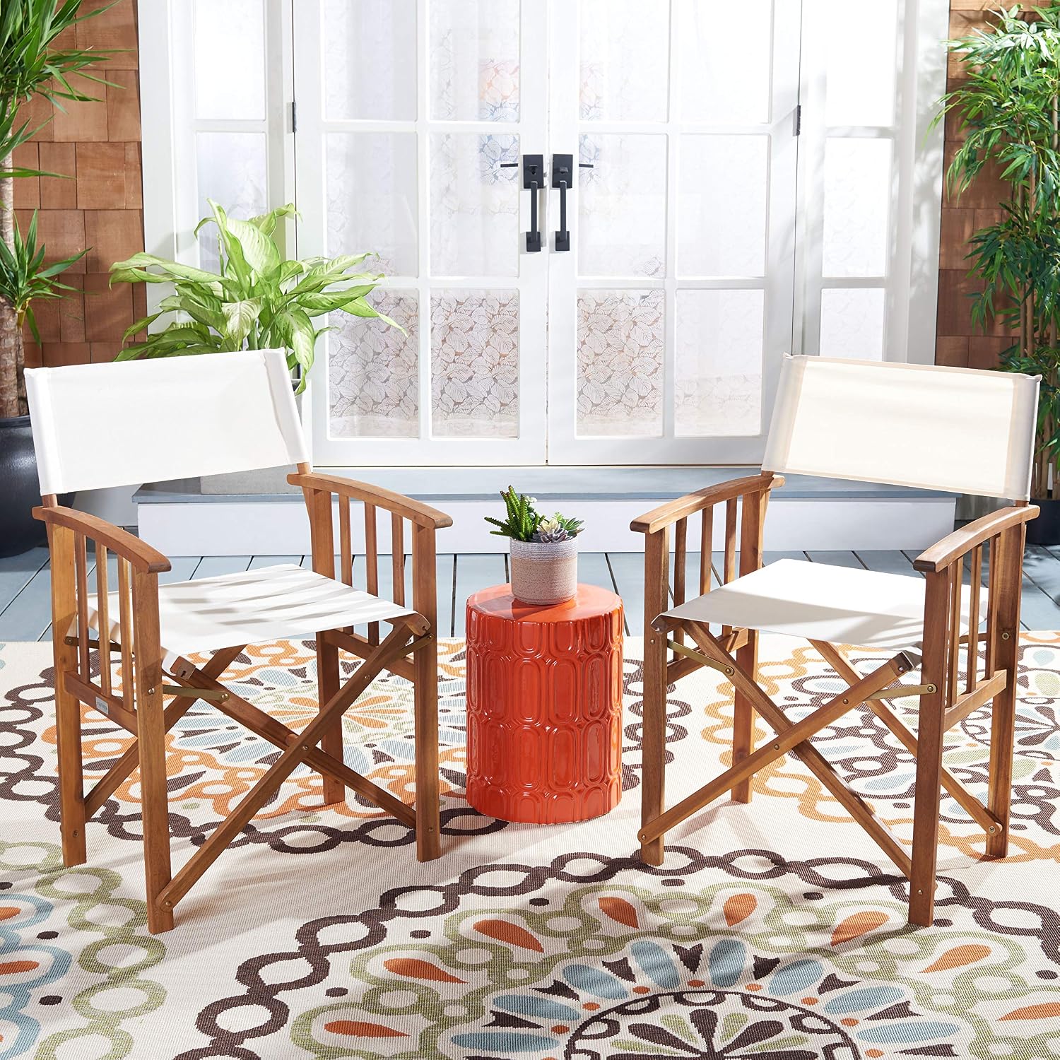 Tall Folding Director Chair Se - Outdoor Furniture Fabric review and price
