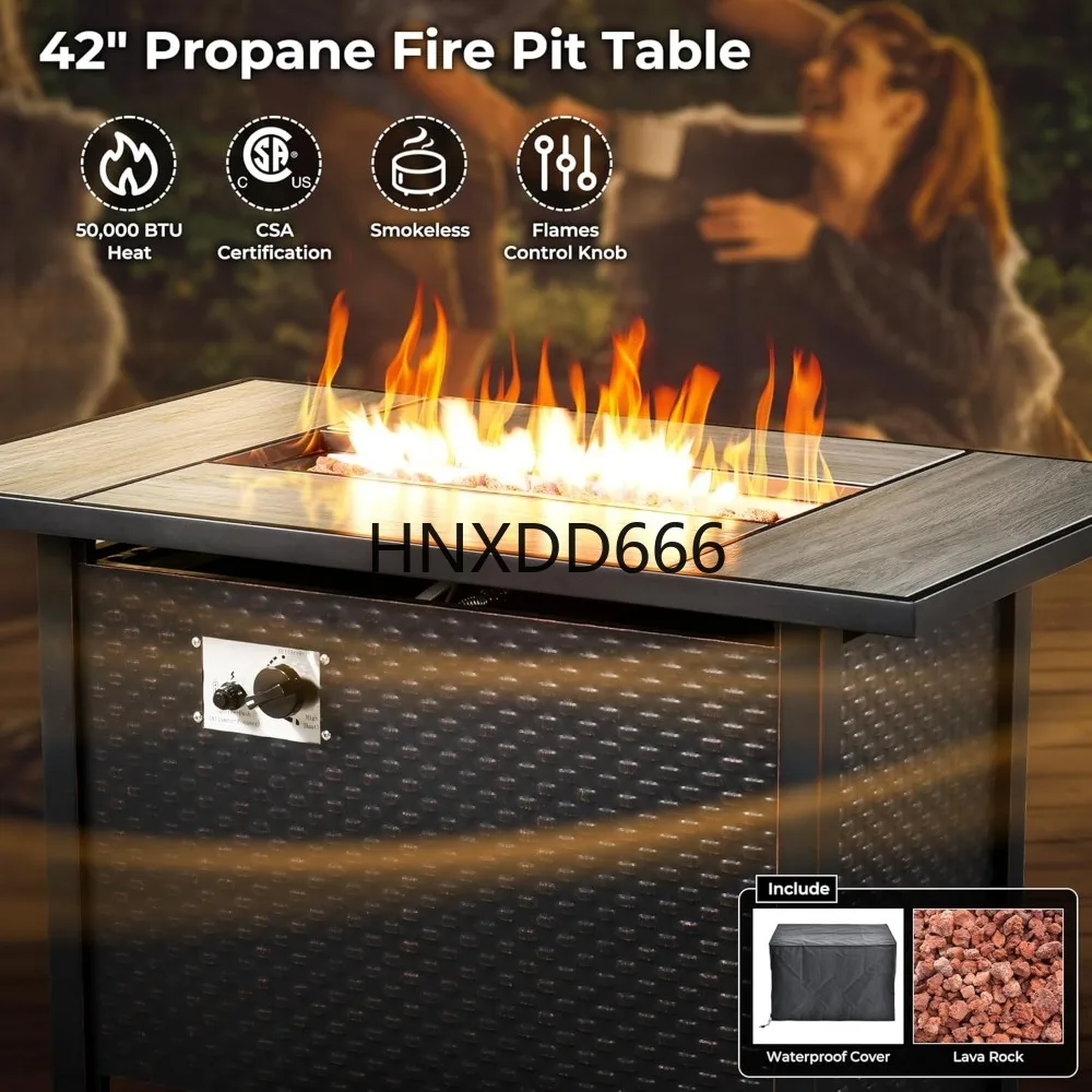 Outdoor 8 Piece Patio Furnitur - Outdoor Furniture Fire Table review and price