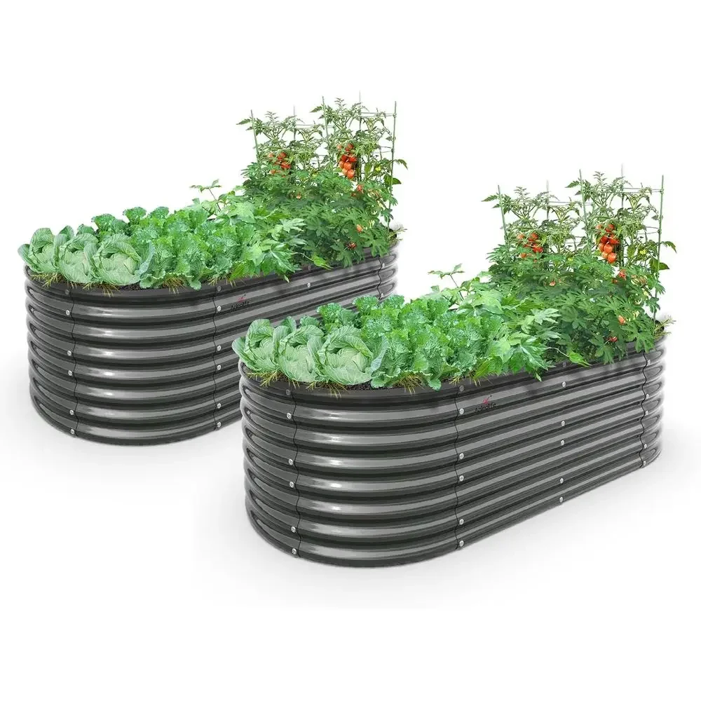 Oval Large 6x3x2 Galvanized Me - Planter Raised Metal review and price