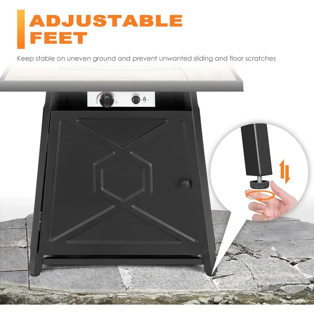 5-Piece Outdoor Patio Furnitur - Outdoor Furniture Fire Table review and price