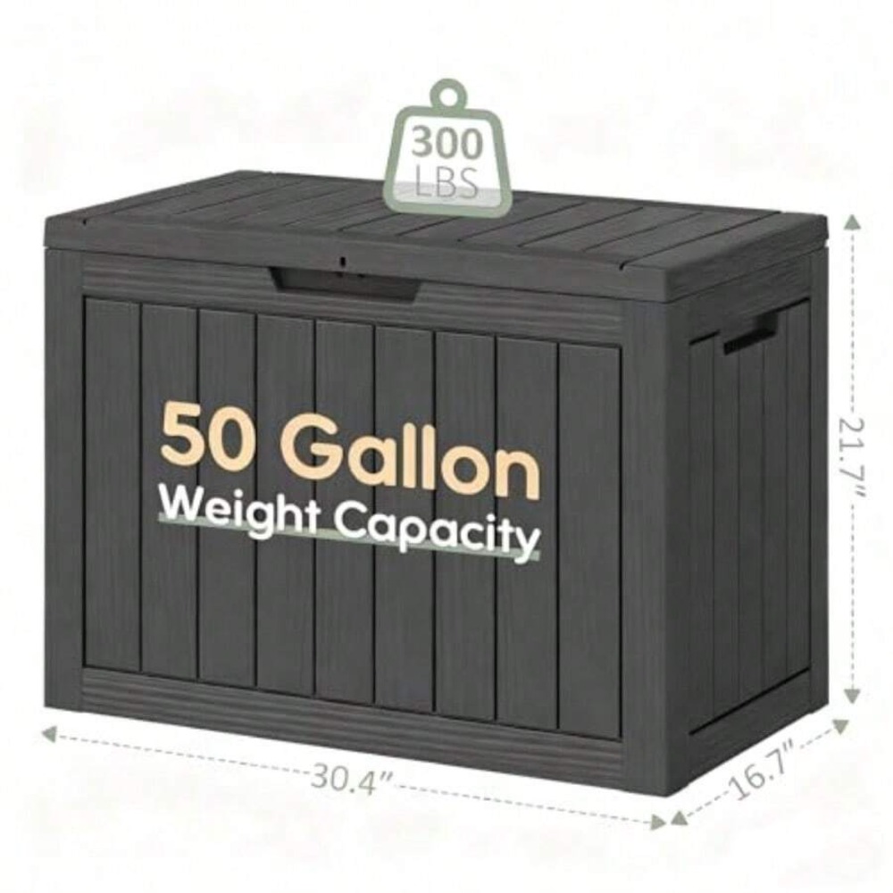 50 Gallon Outdoor Storage Box  - Outdoor Furniture Cushion review and price